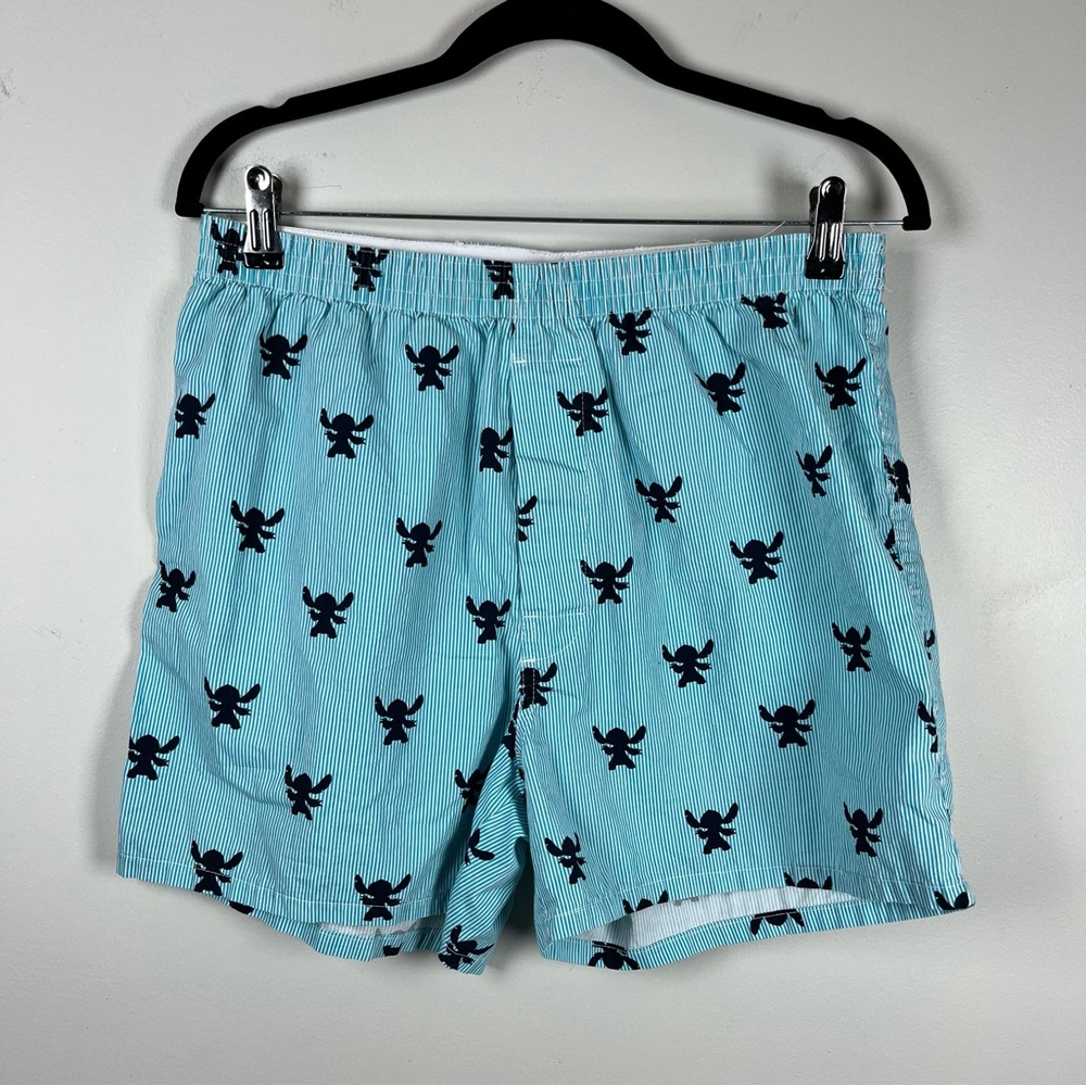 Disney Parks Lilo And Stitch Boxer Shorts Blue Lilo AOP Sleep PJs Comfy Medium